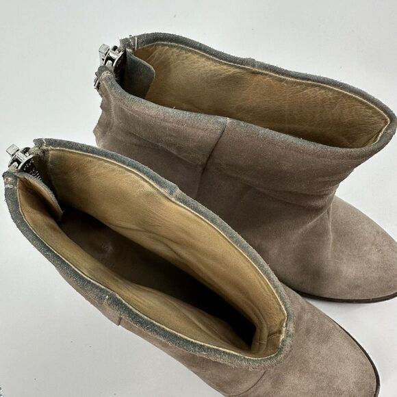 Rag & Bone Ashby Suede Ankle Boots Booties Stone Gray Size 39.5 US 9.5 - Picture 10 of 10